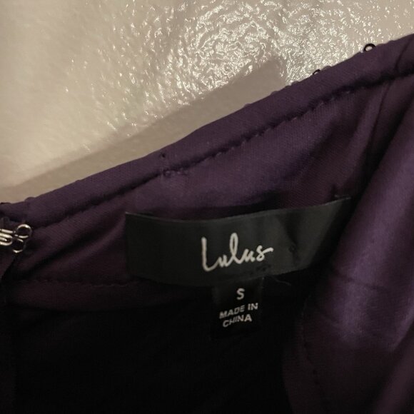 Lulus Women S Holiday Bring It Purple Sequin Spaghetti Straps Bodycon Mini Dress - Picture 6 of 11
